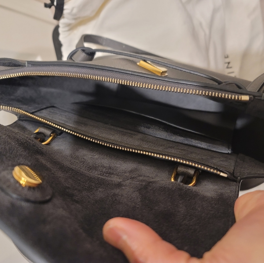 Celine Micro Belt bag in grained leather handbag - Picture 8 of 13